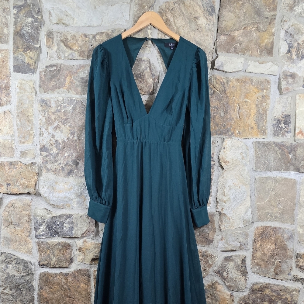 NWT Lulu's Talk About Divine Open Back Maxi Dress - Picture 3 of 9